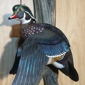 Handcrafted Duck Sculpture from Loon Lake Decoy Company